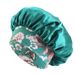 Ethnic style printed elastic wide brimmed satin sleeping cap beauty perm cap_voghion.com