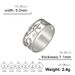 Hot Selling Personality Exaggerated Hollow Eye Design Men's Symbol 8MM Stainless Steel Ring_voghion.com
