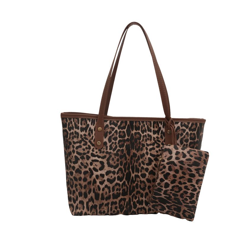 Women's Tote Bag Large Capacity Fashion Personality Casual Leopard Print Female Shoulder Bag_voghion.com