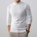 Heißverkaufte Männer 2025 Herbst Winter Neue Spezialgarn Halbrollkragen Einfarbig Casual Basis Herren Strickpullover_voghion.com
