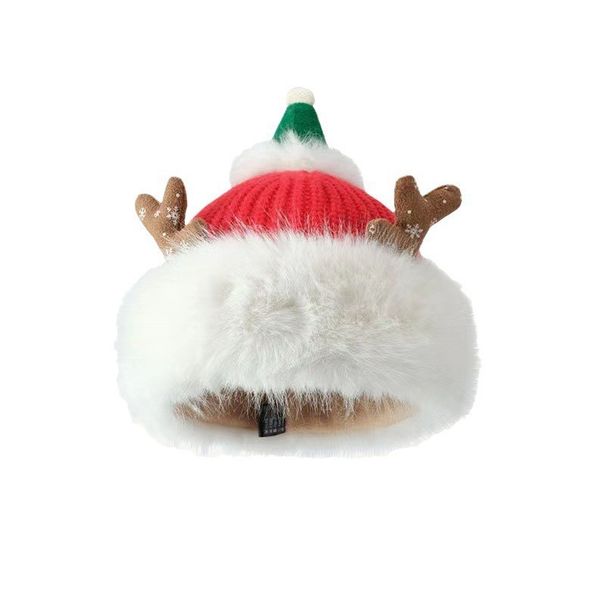 Uus Cue Anlers jõulukii lastele sügiseks ja veiniks, soe, paksude kõrvadega, Korea väljaanne, punane, põlledega_voghion.com