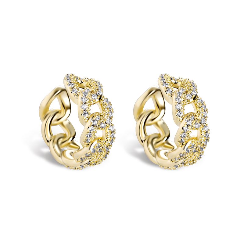 Orecchini esagerati con zirconi oversize, anelli intarsiati con diamanti, orecchini con diamanti per donna, personalità, temperamento, alta gamma_voghion.com