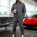 Men's Slim-Fit Baseball Jacket & Jogger Pants Set - Lightweight Autumn Streetwear (Navy, Red, Black, Olive, Light Gray, Dark Gray)_voghion.com