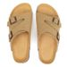 Women's Summer Cork Sandals - Unisex Adjustable Buckle Slides With Suede Leather (Comfortable Flat Beach Shoes For Men & Women)_voghion.com