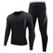 Men's Active Sets Plush Thermal Underwear Set Quick Drying Sweat Wicking Underwear Cycling Fitness Outdoor Sports Set_voghion.com