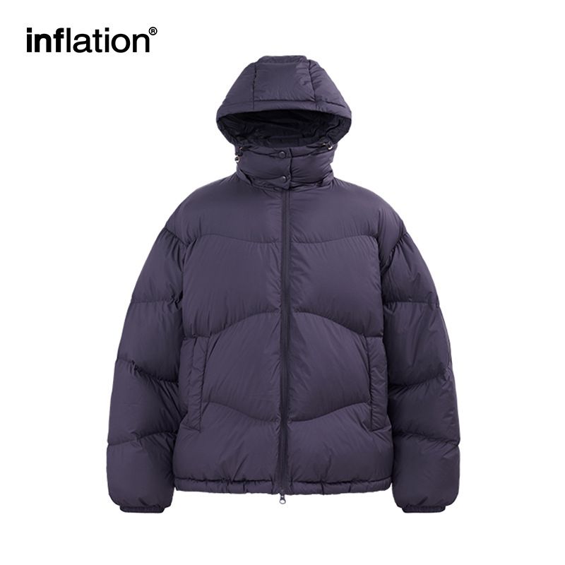 Männerkleeder liicht a portabel Puff Daunenjacke trendy Mark Hierscht a Wanter nei Samt effen Faarf Kapuzenjacke fir Männer_voghion.com