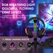 RGB Gaming Headset Stand With Sound-Activated Lights, 11 Modes LED USB Charging Dock, Headphone Holder For PC Gamer_voghion.com