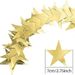 Gold blue silver multi color five pointed star flower hanging ornaments paper string holiday party props decoration ornaments_voghion.com