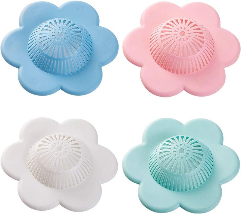 UMBWORLD Catcher Silicone Hair Stopper Shower Drain Cover With Suction Cup, Suitable For Bathroom Bathtub And Kitchen,_voghion.com