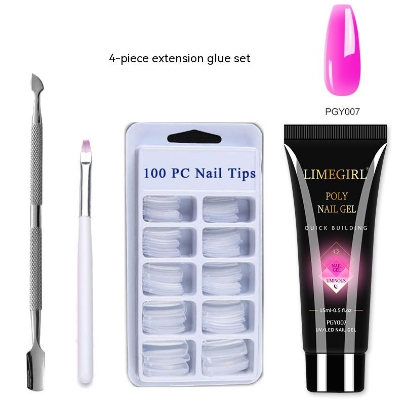 4-piece set of crystal extension glue nail art tool set, hot selling product_voghion.com