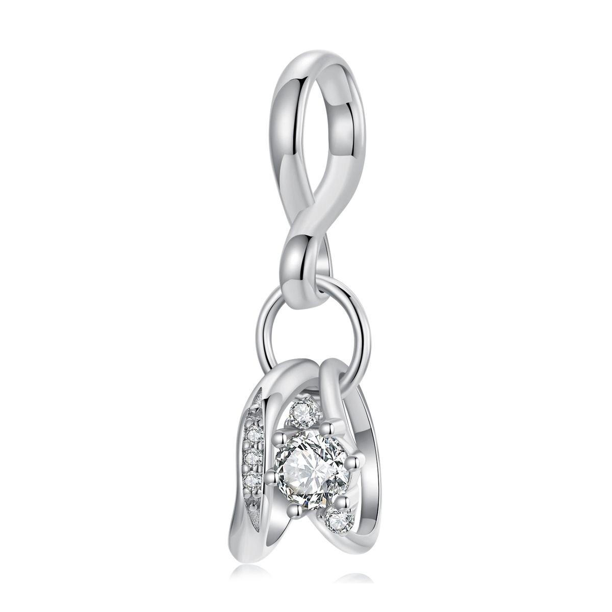 Coppia Anelli Ciondolo Ciondolo Argento Sterling_voghion.com