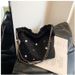 Niche Design Bucket 2023 Korean Version New Chain Cute Rhinestone Shoulder Versatile Women's Crossbody Bag_voghion.com