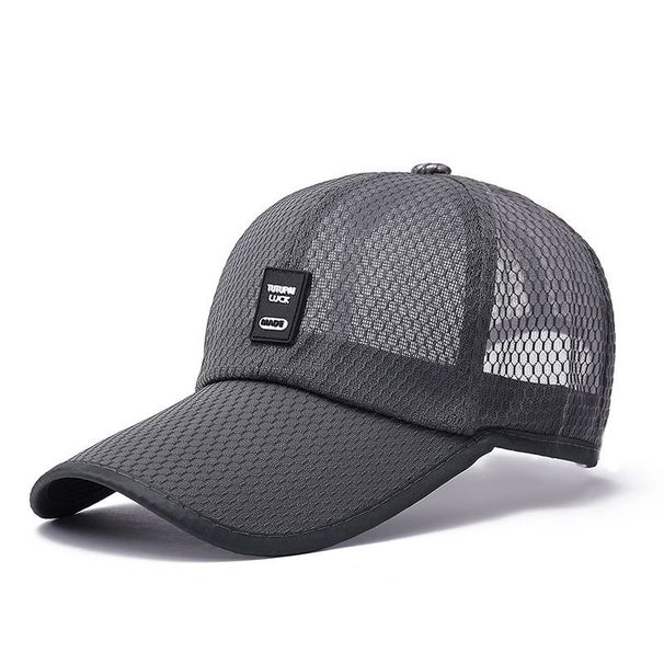 Men's New Summer Outdoor Extended Brim Sunshade Mesh Unisex Baseball Cap Breathable Duckbill Hat_voghion.com
