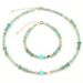 Zoetwaterparel Bamboe Groene Aventurijn Natuursteen Armband Ketting Set Vrouwelijk_voghion.com