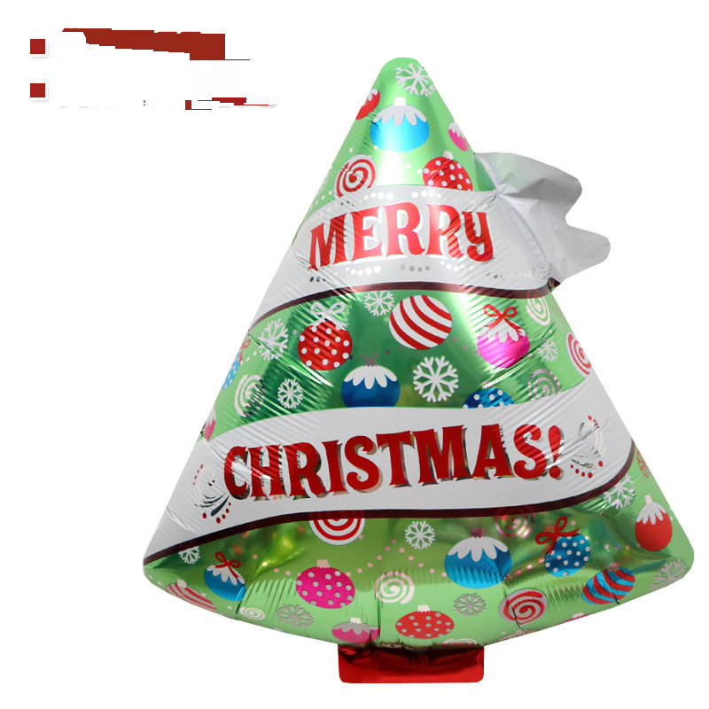 Home & Garden Christmas decoration props toys balloon Christmas tree shape cartoon aluminum film balloon big Christmas tree balloon_voghion.com