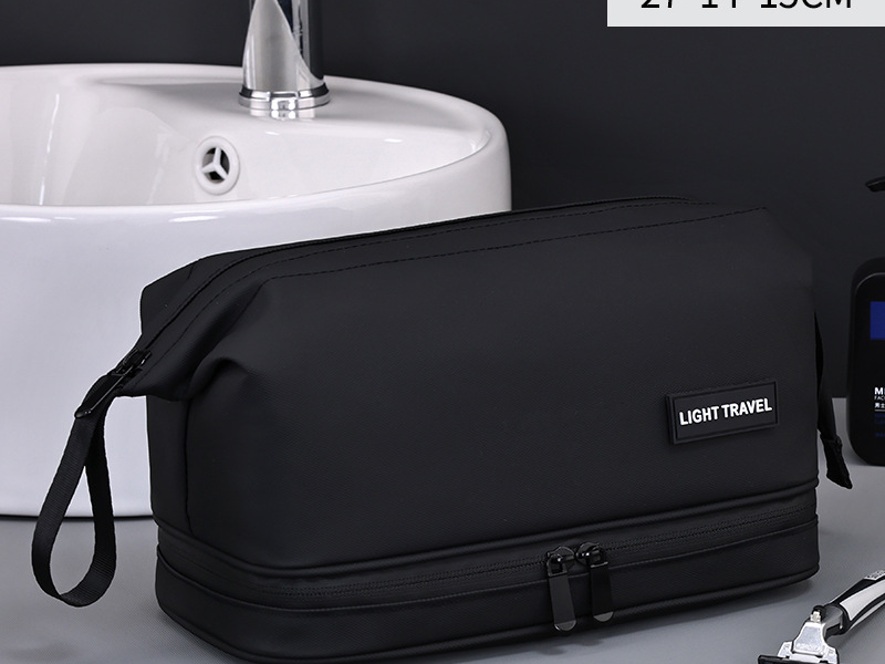 Damestassen nieuwe elite dubbellaags stalen frame toilettas voor heren, draagbare grote capaciteit high-end cosmetische tas voor zakenreizen_voghion.com