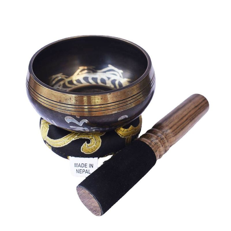 Cuenco tibetano de Nepal, hecho a mano, martillado a mano, herramienta para aliviar el estrés, equilibrar los chakras y meditar._voghion.com