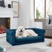 Elegant Rectangle Pet Bed For Small And Medium Dogs, Durable Elevated Dog Sofa Bed, Comfortable Dog Couch, Modern And Stylish Dog Sofa For Small And Medium Dogs,Blue_voghion.com