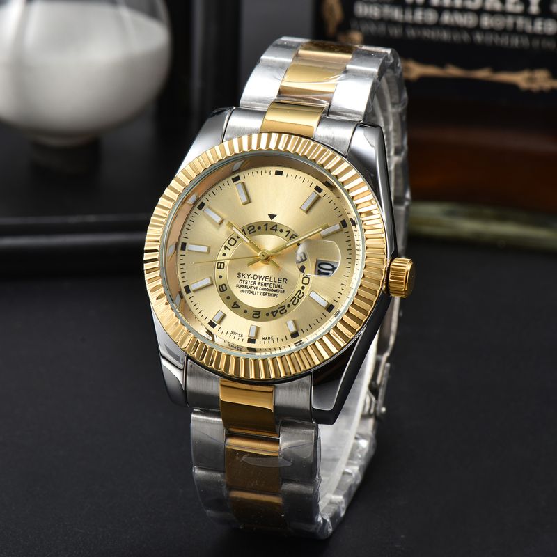 Pilot Labor Family Quartz Steel Band Men's Waterproof Glow Watch_voghion.com