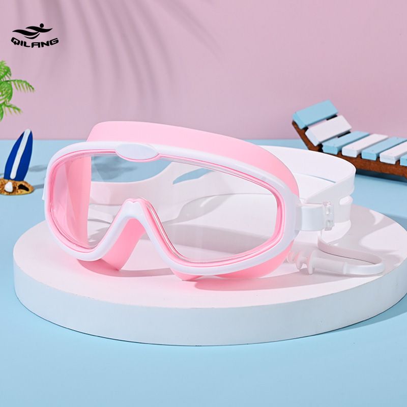 for Children, Large Frame, HD, Waterproof, Anti-Fog, Diving Professional Gear, Eye Protection Swimming Goggles_voghion.com