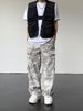 Herrenbekleidung High Street Hip Hop Loose Wide Leg Camouflage Casual Pants Herren Gerade Multi Pocket Overalls Ins Trend_voghion.com