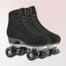 Zweireihige Rollschuhe für Erwachsene Grüne Rollschuhe Metallständer Rollschuhe Vierrad-Skates_voghion.com