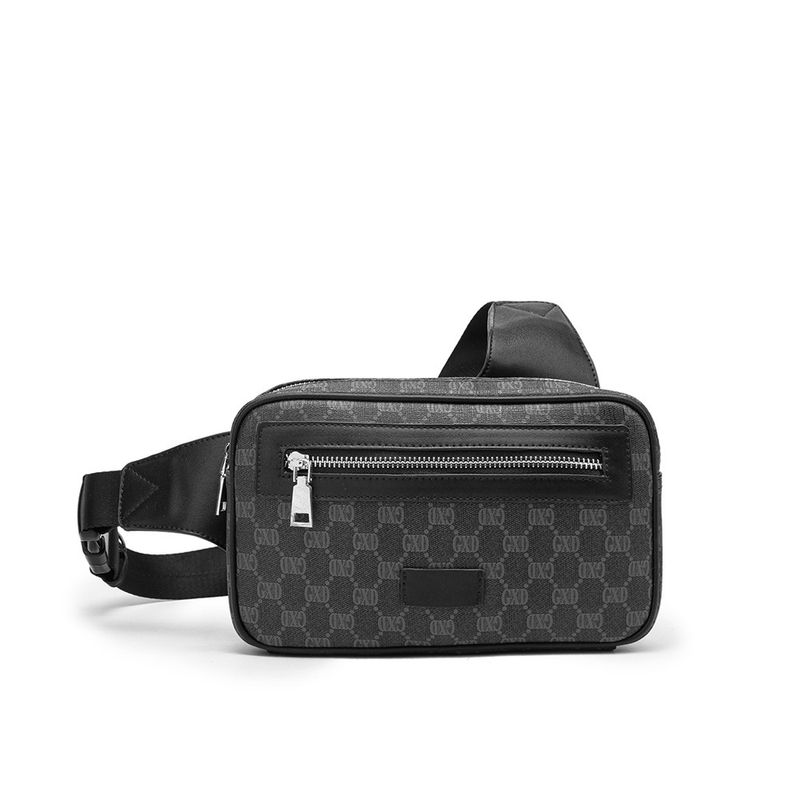 Herren-Gürteltasche Ins Trendy Brand Brusttasche Retro Letter Printed Single Shoulder Crossbody Bag Brust Cross Kleiner Rucksack_voghion.com