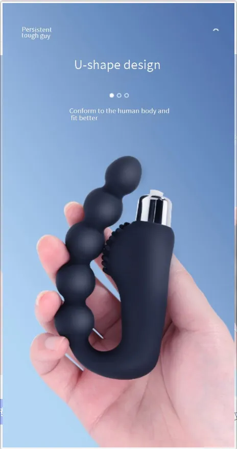 Sex Products MizzZee Prostate Battery Powered Adult Male Anal Prostate Vibration Massager_voghion.com