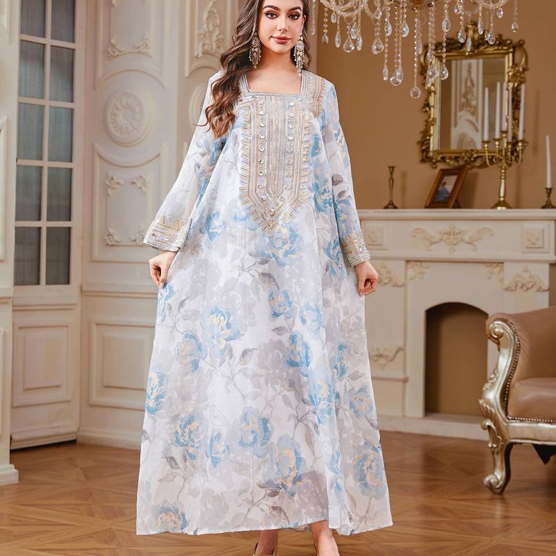 Ženska muslimanska haljina, elegantna temperamentna haljina_voghion.com