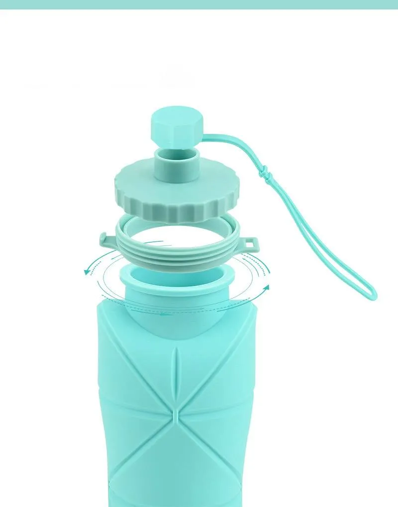 Silicone Mug Outdoor Portable Silicone Water Bottle Cup High Temperature Resistant Sports Water Bottle_voghion.com