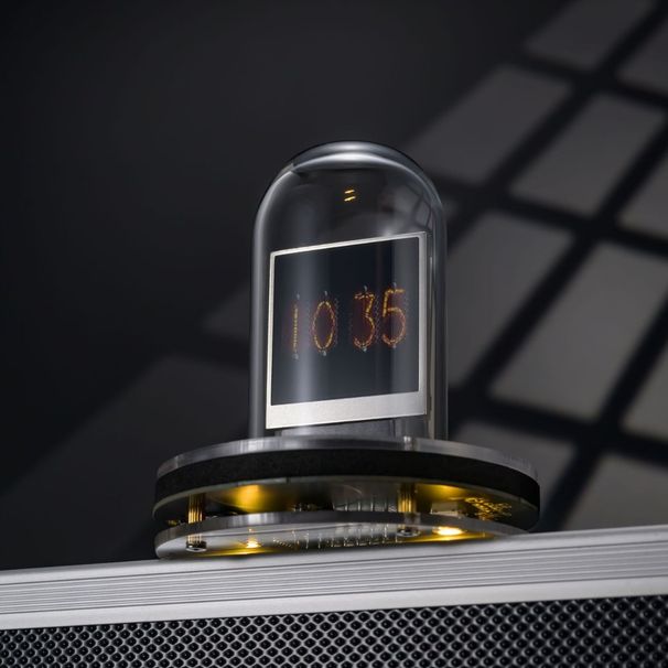 Retro Nixie Tube-stijl Smart Clock – Bitcoin Ticker & Weerdisplay met pagina-omslaande animatie Nachtlampje_voghion.com