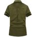 Unbeatable Quality 2024 Summer Short Workwear Plus Size Half Sleeved Military Uniform Shirt Men's Style_voghion.com