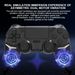 Mando inalámbrico con Bluetooth y giroscopio de 6 ejes GAMINJA con panel táctil y vibración dual para consola PS4 y PS3_voghion.com