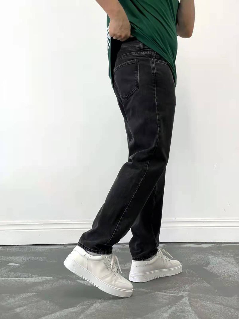 Men's Clothing Men's Jindian small straight jeans simple four-color new style_voghion.com