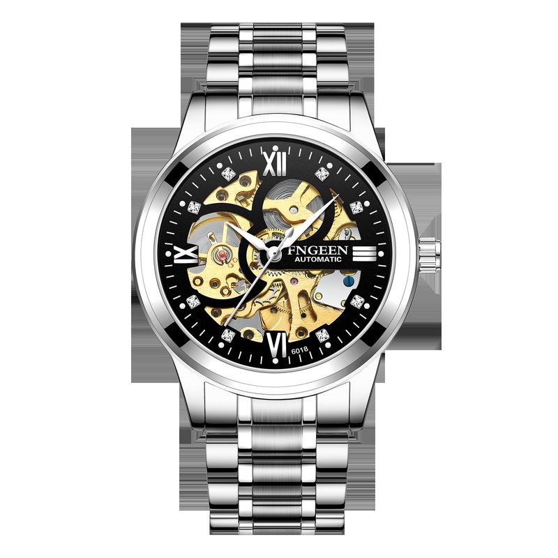 Mechanical Watch Men's Men's Watch Brand Waterproof Business Tourbillon Hollow Watch_voghion.com