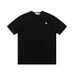 Niche Style Men's Short Sleeve Light Luxury Simple Solid Color Little Fox Embroidery Casual T-Shirt MAISON KITSUNE_voghion.com