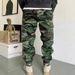 Herrenbekleidung Lässige, gerade, leicht konische, lockere Camouflage-Overalls im Retro-Stil mit hoher Straßenharemshose_voghion.com