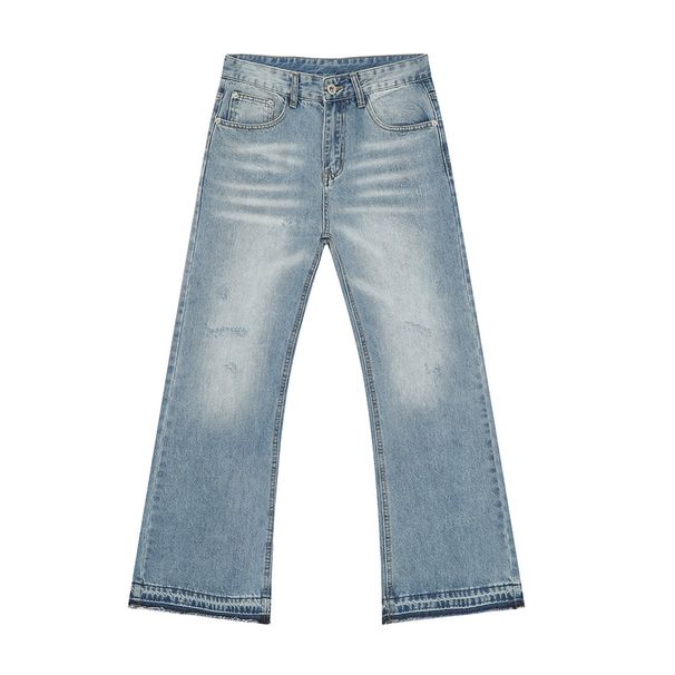 Pánské oblečení Basic Simple Washed Flared Jeans Casual_voghion.com