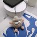 Dumb Small Coal Ball Plush Pendant Car Key Chain Pendant Cartoon Pendant Net Red Bag Plush Pendant_voghion.com