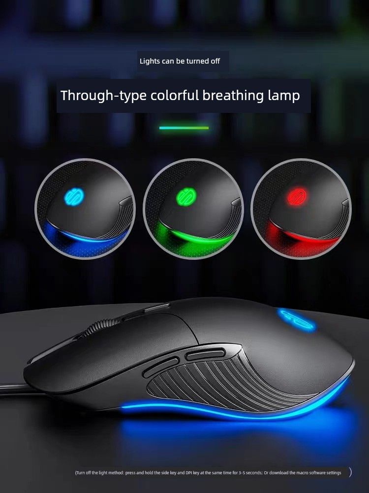 Inphic USB Internet Cafe Desktop Computer Wired Mouse_voghion.com