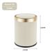 Touch-Control Trash Can With Lid – 10L/12L/15L Round Household Bin For Kitchen, Bathroom & Bedroom (Custom Colors, Odor-Resistant ABS Plastic)_voghion.com