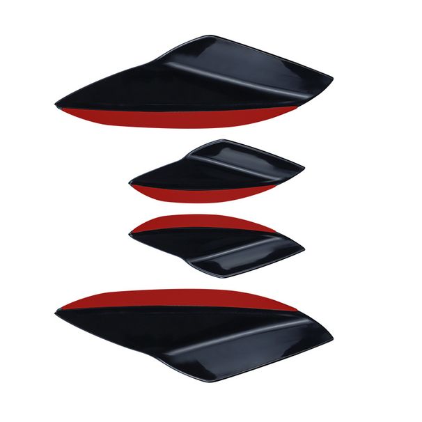 Car Accessories Modified Bumper Carbon Fiber Pattern Extended Universal Spoiler Anti-collision Strip Large Surround Wind_voghion.com
