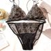 Set reggiseno imbottito con spalline sottili ricamate in intimo Fantasy francese_voghion.com