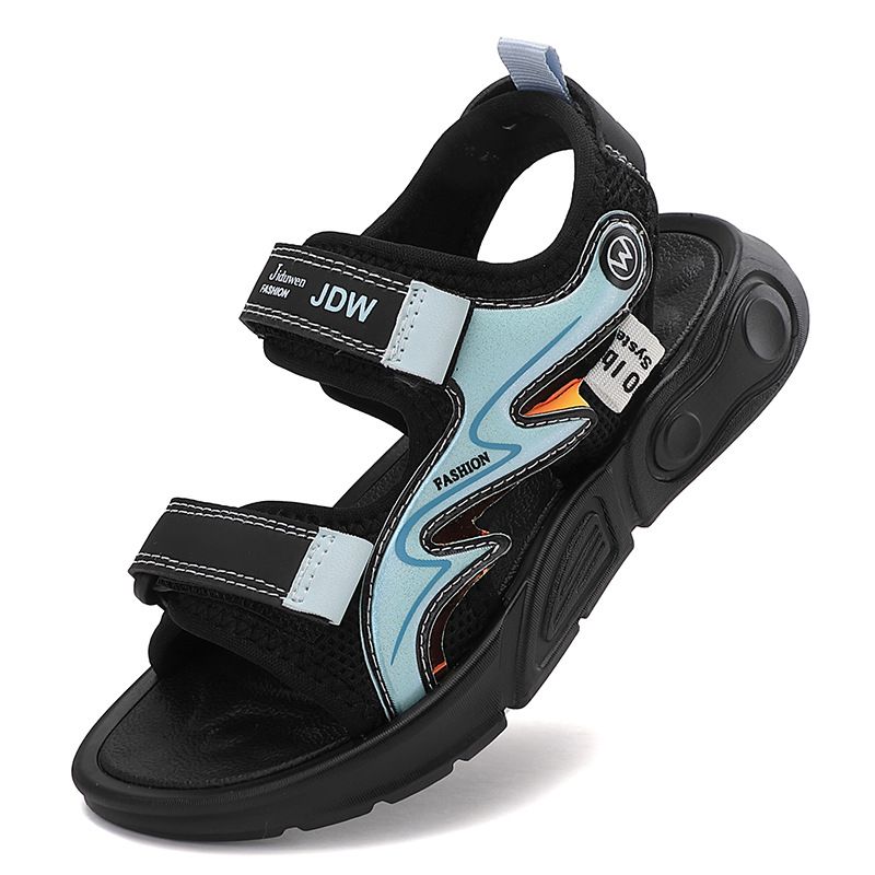 Kids Shoes Boys sandals 2024 summer new children's sandals non slip wear resistant medium and large children's boys sports beach shoes trendy_voghion.com