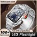 Men's Smart Watch Multi Function Waterproof Bluetooth Call Blood Pressure Blood Oxygen Monitoring Watch_voghion.com