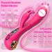 2-in-1-G-Punkt-Kaninchen-LCD-Display, vibrierender Klitorisstimulator, realistischer Dildo-Vibrator, G-Punkt-Sexspielzeug für Erwachsene für Frauen_voghion.com