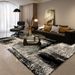 Large Area Black Luxury High-End Living Room Sofa Coffee Table Rug, Stain-Resistant And Easy To Maintain, Decorative_voghion.com
