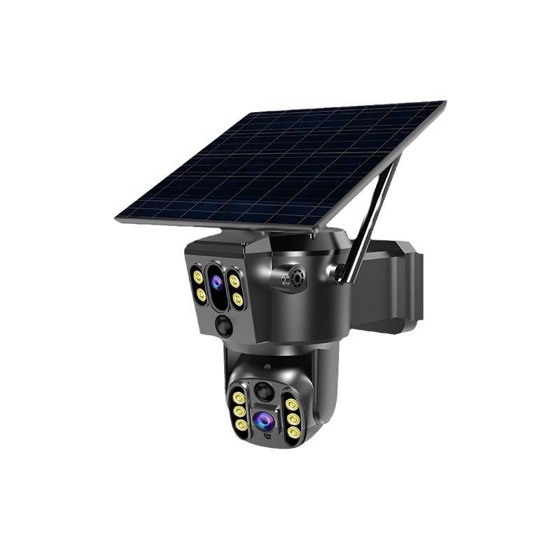 4G Solar Dual-Lens Security Camera - Outdoor Wireless Surveillance With Mobile Remote Viewing (AI Motion Detection Night Vision IP66 Weatherproof)​_voghion.com