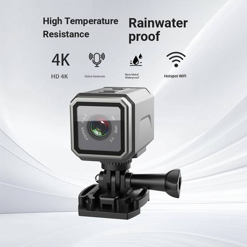 S2 Ultra HD 4K Action Camera – Waterproof, WiFi-Enabled, 8H Battery Life & 170° Wide-Angle Lens (Includes 6 Mounting Kits For Motorcycle/Cycling)_voghion.com