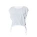 Q22TP269 Summer New 2024 Solid Color Pullover Round Neck Sleeveless Drawstring Loose Women's Top T-shirt_voghion.com